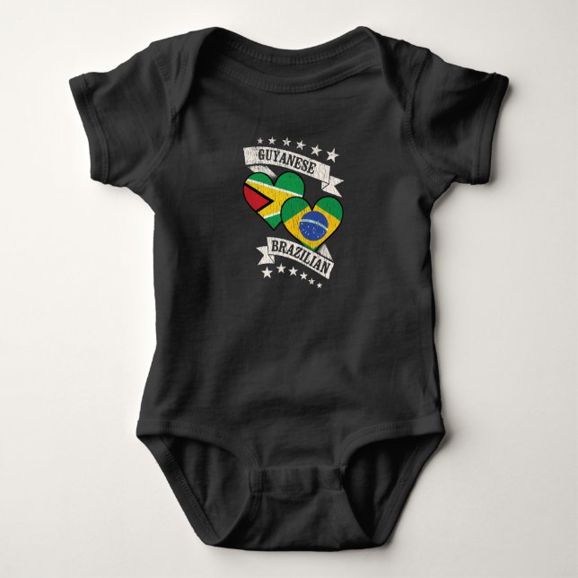 Guyana Brasilien (Brasilien) Baby Strampler (Vorderseite)