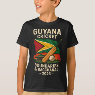 Guyana Cricket 2025 Grenzen Und Cchanal Karibik T-Shirt