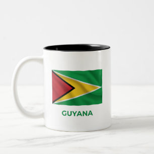 Guyana Einfache Flagge Täglicher Stolz Zweifarbige Tasse