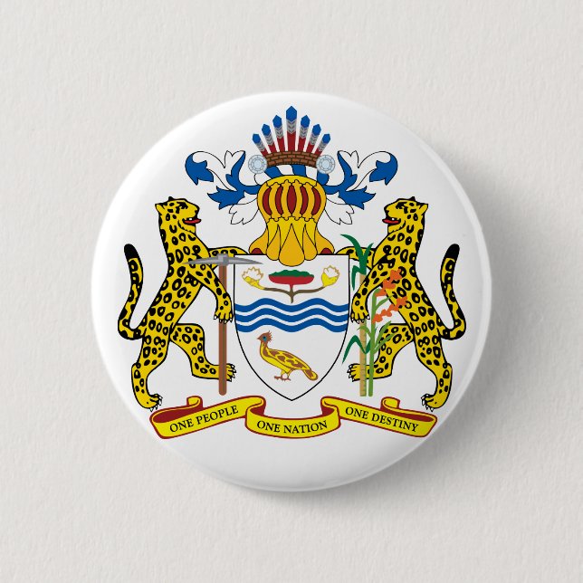 Guyana-Emblem Button (Vorderseite)