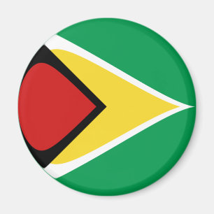 Guyana Fisheye Flag Magnet