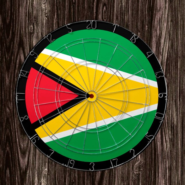Guyana Flag Dartboard & Guyana / Spielbrett Dartscheibe (Von Creator hochgeladen)
