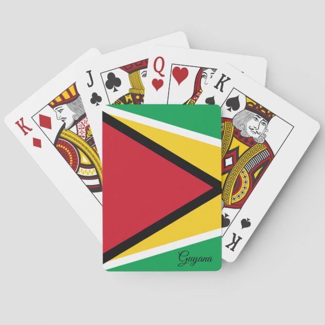 Guyana Flag Games, Guyana Spielkarten (Rückseite)