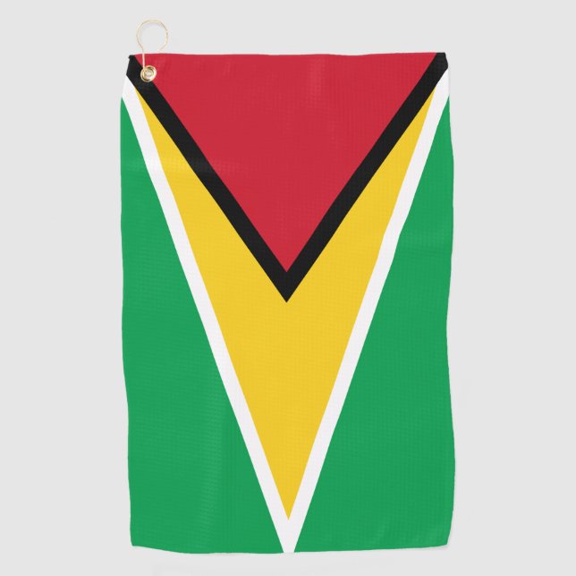 Guyana flag  golfhandtuch (Vorderseite)
