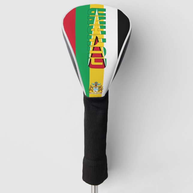Guyana Flag Gorgeous Patriotic Golf Headcover (Vorderseite)