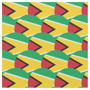 Guyana Flag & Guyana Trendy Fabric /mode Stoff