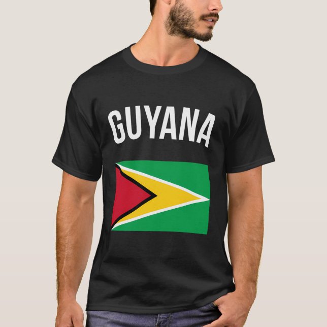 Guyana Flag Guyanese Hoodie Guyana Hooded T-Shirt (Vorderseite)