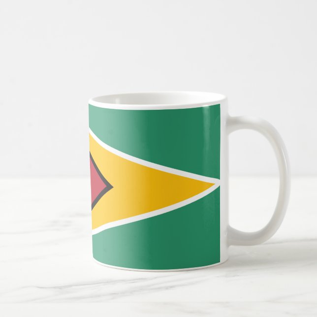 Guyana Flag Keramik Kaffee Tasse (Rechts)