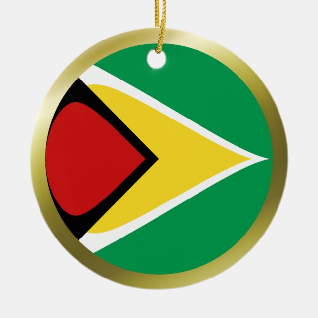Guyana Flag Ornament (Vorne)