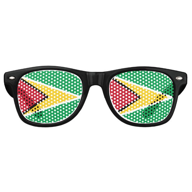 Guyana flag  partybrille (Vorderseite)