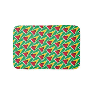 GUYANA FLAG Patriotic Geometric Modern Guyana Badematte