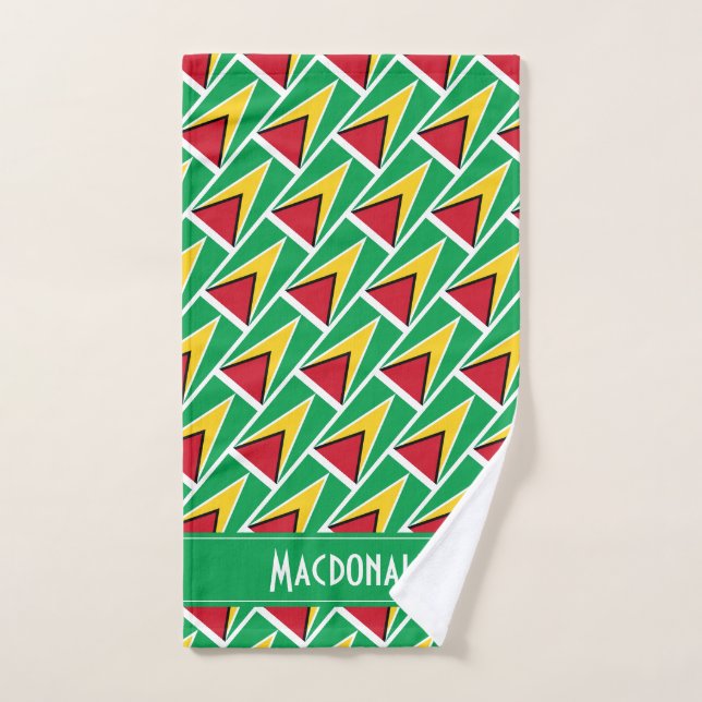 GUYANA FLAG Personalisierter Karnevalssport Handtuch (Handtuch)
