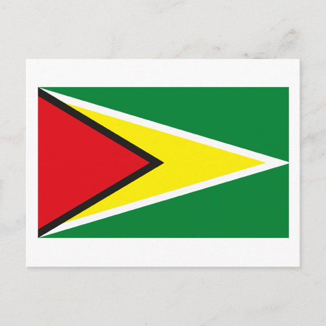 Guyana Flag Postcard Postkarte (Vorderseite)