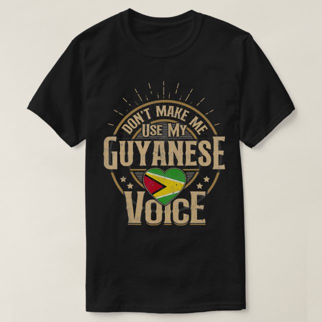 Guyana Flag Souvenirs für Männer und Frauen in Guy T-Shirt (Design vorne)