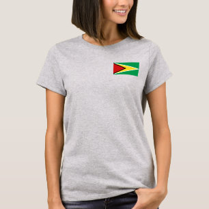 Guyana Flag und Map dk T - Shirt