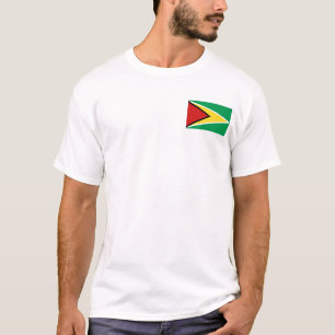 Guyana Flag und Map T - Shirt