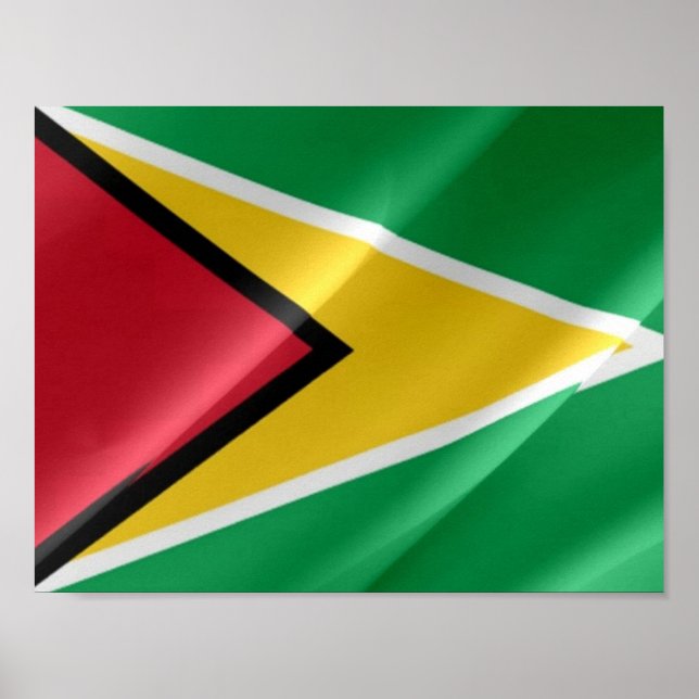 Guyana - Flag Wave - Poster (Vorne)