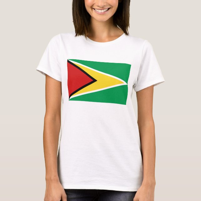 Guyana Flag x Map T - Shirt (Vorderseite)