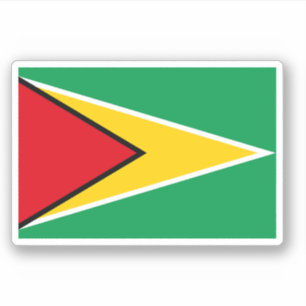 Guyana-Flagge Aufkleber