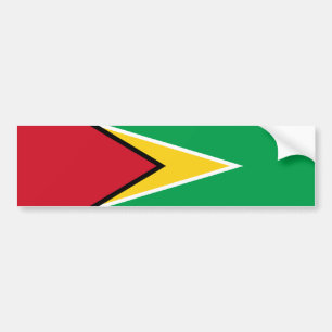 Guyana-Flagge Autoaufkleber