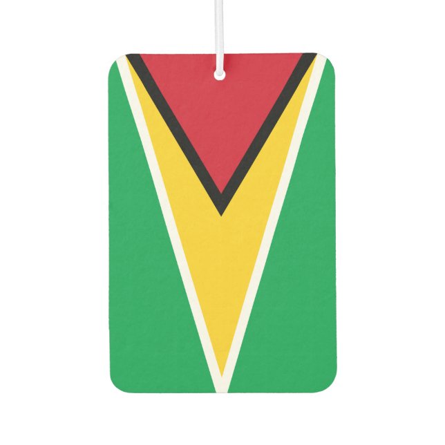 Guyana-Flagge Autolufterfrischer (Vorderseite)