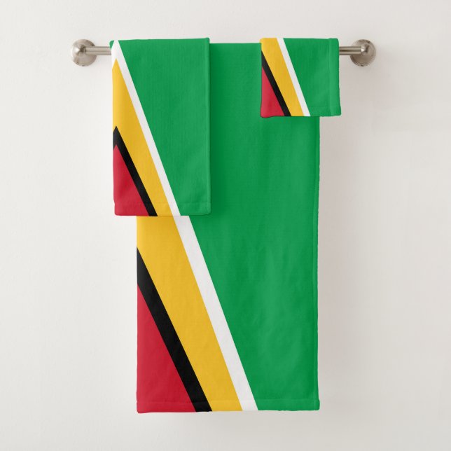 Guyana-Flagge Badhandtuch Set (Insitu)