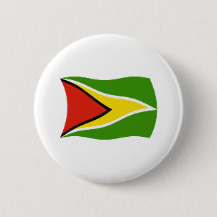 Guyana-Flagge-Button Button