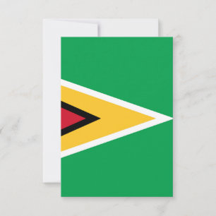 Guyana-Flagge Dankeskarte