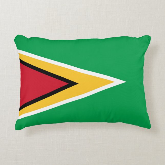 Guyana-Flagge Dekokissen (Vorderseite)