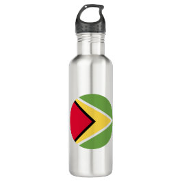 Guyana-Flagge Edelstahlflasche