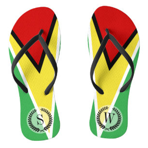 Guyana-Flagge Flip Flops