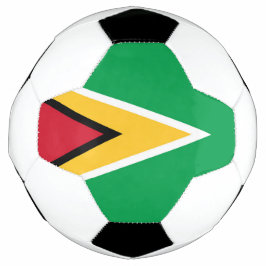 Guyana-Flagge Fußball