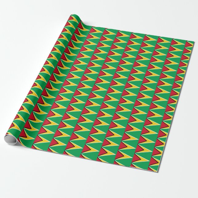 Guyana-Flagge Geschenkpapier (Ungerollt)