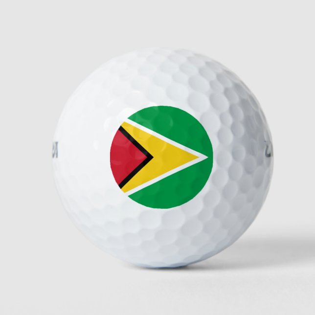 Guyana-Flagge Golfball (Vorderseite)
