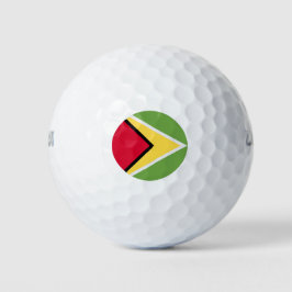 Guyana-Flagge Golfball
