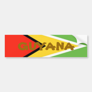 Guyana-Flagge, GUYANA Autoaufkleber
