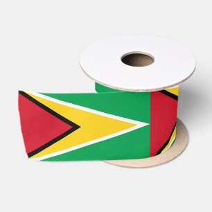 Guyana Flagge & Guyana Reise, Urlaub/Sport Satin Satinband