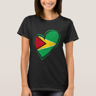 Guyana-Flagge Guyanese Karibik Kreuzfahrt Cricket T-Shirt