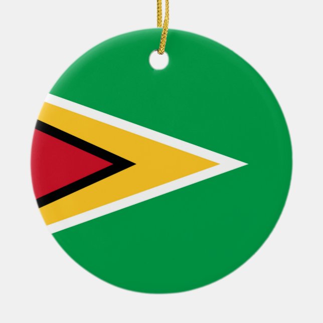 Guyana-Flagge Keramik Ornament (Vorne)