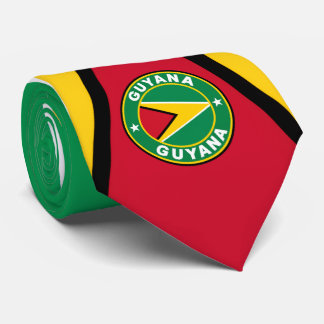 Guyana-Flagge Krawatten, Stylische Guyana Krawatte