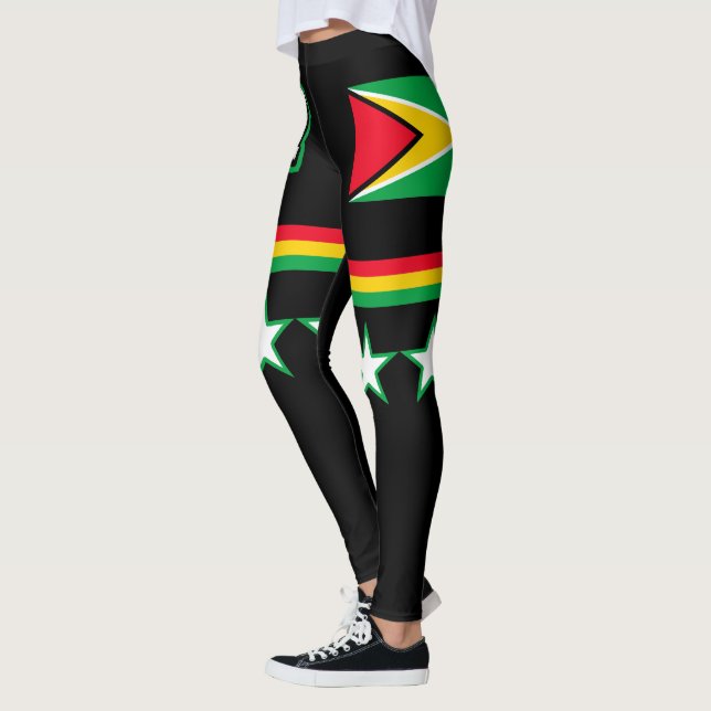 Guyana-Flagge Leggings (Links)