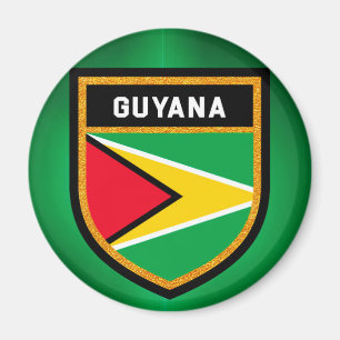 Guyana-Flagge Magnet