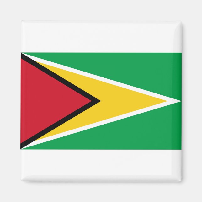 Guyana-Flagge Magnet (Vorne)