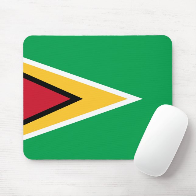 Guyana-Flagge Mousepad (Mit Mouse)