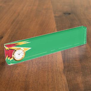 Guyana-Flagge Namensplakette