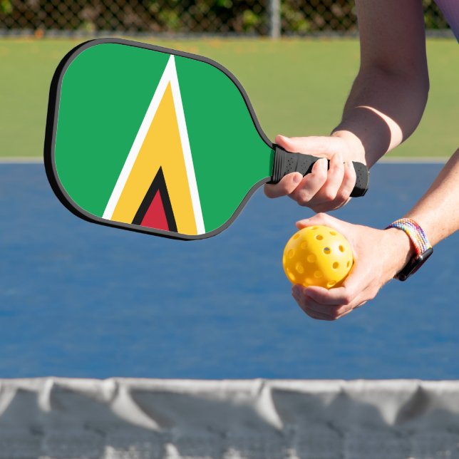 Guyana-Flagge Pickleball Schläger (InSitu)