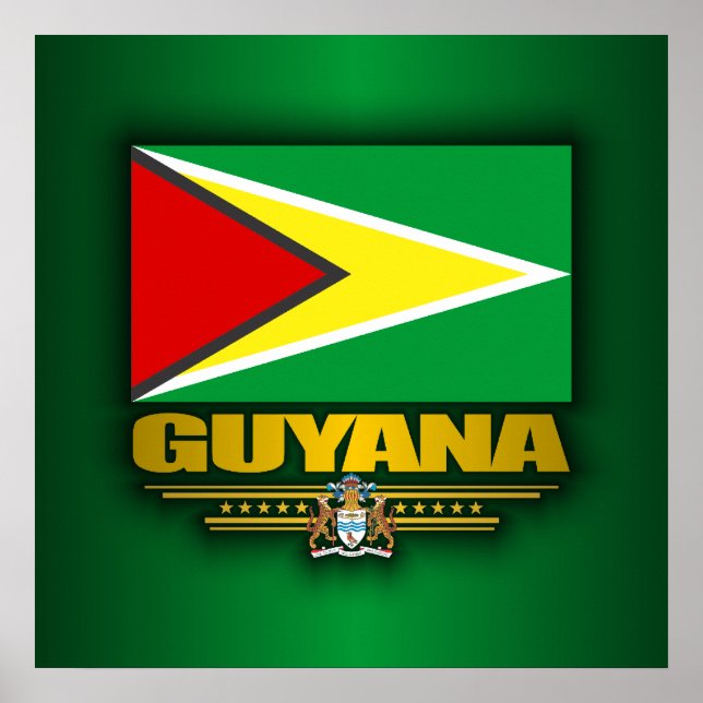 Guyana-Flagge Poster (Vorne)