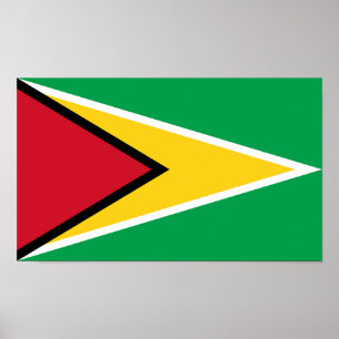 Guyana-Flagge Poster