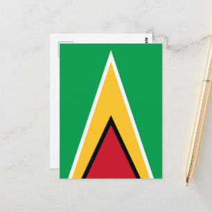 Guyana-Flagge Postkarte