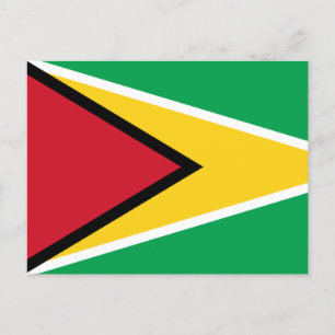 Guyana-Flagge Postkarte